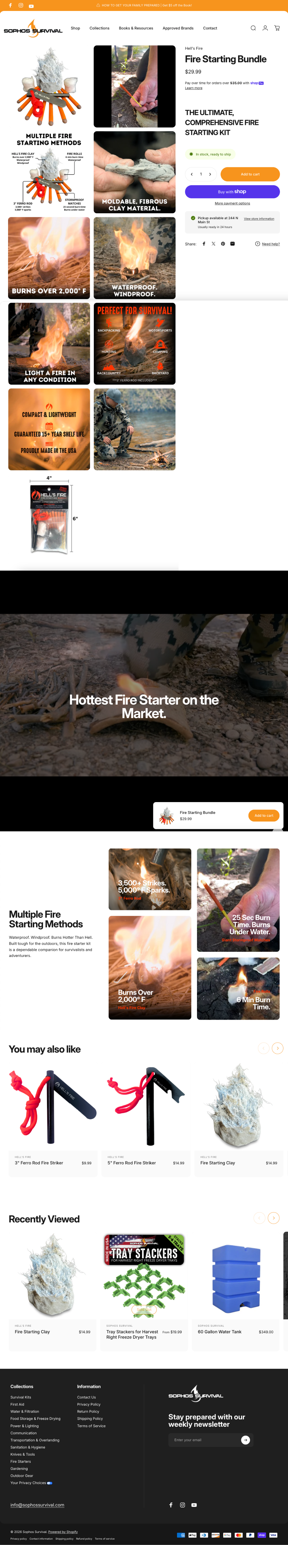Sophos Survival Shopify Rebuild